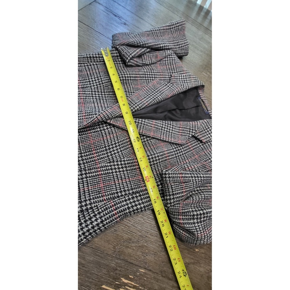 Vintage Brooks‎ Brothers Blazer Womens Size 10 Med Glen Plaid Houndstooth - Picture 8 of 13